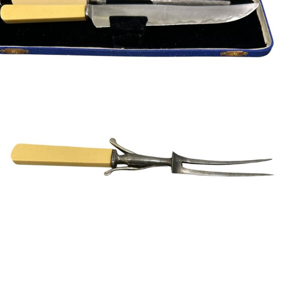 Vintage Wostenholm I*XL Cutlery Carving Set Bakelite Handles - Picture 8 of 14